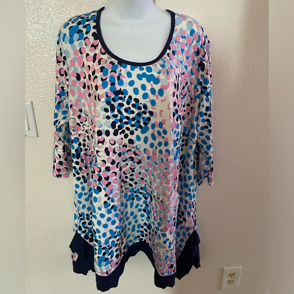 Women's Multicolor Patterned Top - Picture 4 of 6